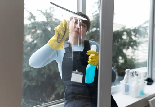 Nettoyage de vitres intérieures et extérieures à Amné